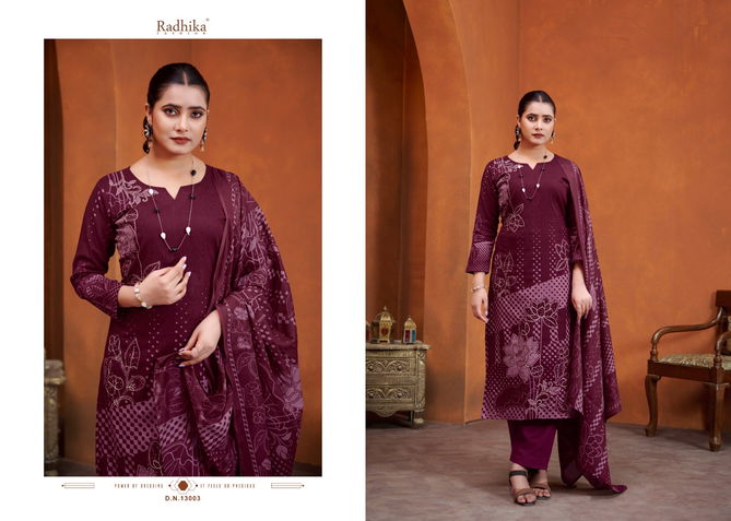 Mannat By Radhika Azara Cotton Printed Dress Material Wholesale Shop In Surat
